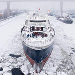 A recently completed supertrawler built for Russian Fishery Company.
