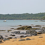 The coastline of São Tomé and Príncipe