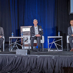 Panelists discuss trade with China at the Global Seafood Market Conference.