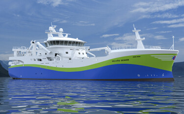 Naval architects and engineers at the Norwegian company Skipsteknisk have designed what may be the first hydrogen-powered fishing vessel.