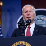 U.S. President Joe Biden giving a speech.