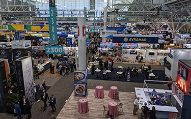 The show floor at Seafood Expo North America