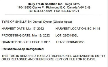 A recall of Canadian oysters due to a norovirus outbreak widened on 31 March, 2022.