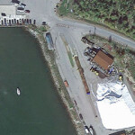 A satellite view of the Bayside Program's short railway.