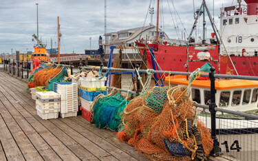 A fishing dock in the United Kingdom.