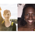 Atlantic Sea Farms CEO Briana Warner and Josephine Theal, the director of category management for food for Delaware North.