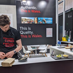 The Wales booth at Seafood Expo Global 2022 in Barcelona, Spain.