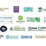 The logos of the various organizations belonging to Anti IUU Forum Japan