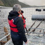 Chile's Superintendencia del Medio Ambiente (Superintendency of the Environment) inspectors at a Cermaq facility.