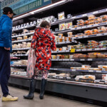 A United States grocery store seafood section