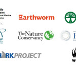 The logos of the NGOs requesting action from the Marine Stewardship Council