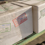 A box of clams being imported to China