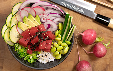 A plant-based tuna alternative product produced by Impact Food