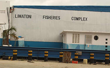 The exterior of Kenya's Liwatoni Fisheries Complex