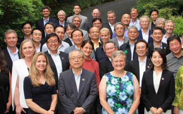 A group photo of the members of the Seafood Business for Ocean Stewardship