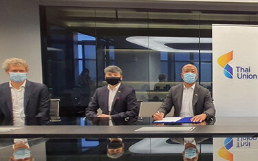 Representatives of Thai Union, including Thai Union’s CEO, Thiraphong Chansiri