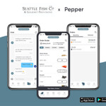 The interface for the Seattle Fish Company's version of the Pepper app.