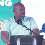 St. Vincent and the Grenadines Minister of Agriculture, Forestry, Fisheries, Rural Transformation, Industry and Labor Saboto Ceasar speaking at the grand opening of Rainforest's new seafood processing plant.
