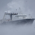 A vessel belonging to one of the companies of the At-Sea Processors Association