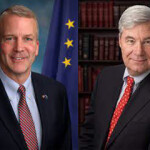 U.S. Senator Dan Sullivan (left) and U.S. Senator Sheldon Whitehouse (right)
