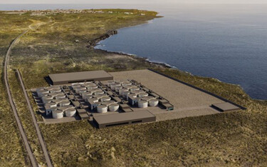 The planned Geo Salmo land-based salmon farm in Iceland.