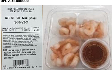 A package of ReadyMeals recalled by Albertsons