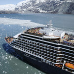 A Holland America line cruise ship.