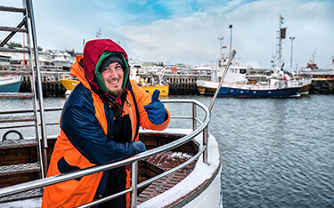 A fishermen in the U.K.