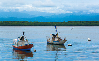 Fishing boats in Costa Rica.