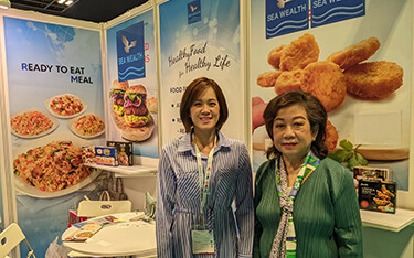 Sea Wealth Marketing Director Wannasiri Laosirichon and Vice President Vichittra Aramwattananont.