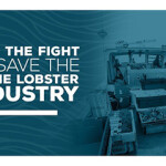 A graphic urging consumers to help save the Maine lobster industry.