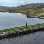 Fincastle Dam, located in West Harris, on the Western Isles of Scotland.