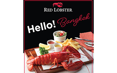 An advertisement for the opening of the new Red Lobster in Bangkok, Thailand.