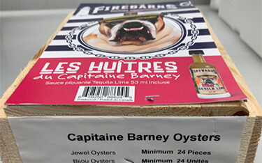 Capitaine Barney oysters.