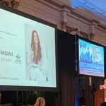 Fisheries scientist and CEO of "Seaside with Emily" Emily De Sousa during a presentation at the 2022 GOAL Conference.