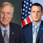 U.S. Senator Angus King and Congressman Jared Golden