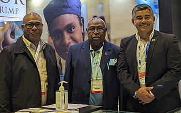Members of Papua New Guinea's Fishing Industry Association at Seafood Expo Asia.