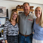 Lombardi Brothers Meats Owner Victoria Philips and her family.