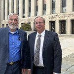 GCSA members Dewey Destin and David Krebs at the federal courthouse in Washington, D.C.