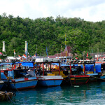 Fishing boats in Indonesia.
