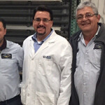 Alfa Gamma Group CEO Santiago Alvarez, center.