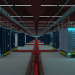 A rendering of a Shrimpbox farm.