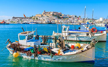 Fishing boats in Spain.
