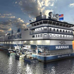 A rendering of Northline Seafoods' planned floating processor.