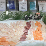 A seafood counter in Norway.