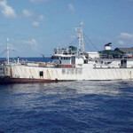 A Chinese vessel in the Indian Ocean