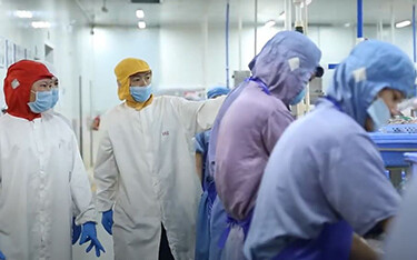 A BAP-certified processing facility in China.