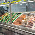 Seafood for sale in a U.S. supermarket.