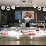 A fish counter at a Waitrose supermarket in the U.K.