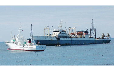 Fishing vessels in Japan.
